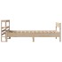 Estructura de cama sin colchón madera maciza pino 75x190