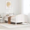 Estructura cama sin colchón madera maciza pino blanca 100x200cm