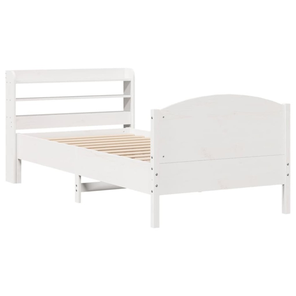 Estructura cama sin colchón madera maciza pino blanca