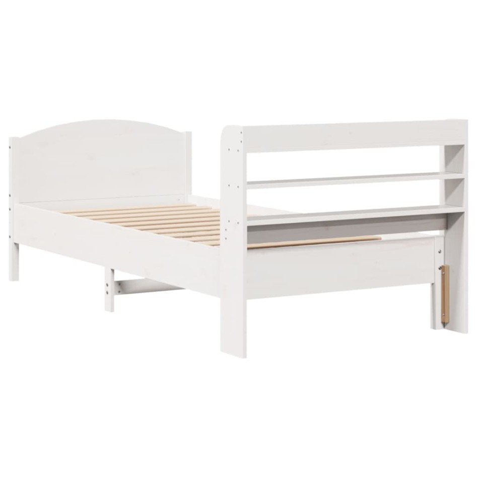 Estructura cama sin colchón madera maciza pino blanca