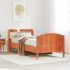 Estructura de cama sin colchón madera maciza marrón 90x190