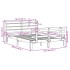 Estructura de cama con cabecero madera maciza pino 140x190
