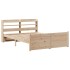 Estructura de cama con cabecero madera maciza pino 140x200