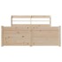 Estructura de cama con cabecero madera maciza pino 140x200
