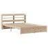 Estructura de cama con cabecero madera maciza pino 140x200