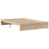Estructura de cama con cabecero madera maciza pino 140x200