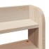 Estructura de cama con cabecero madera maciza pino 140x200