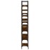 Estantería de madera ingeniería roble ahumado 155,5x24x166,5