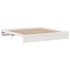 Estructura de cama con cabecero sin colchón blanco 180x200