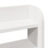 Estructura de cama con cabecero sin colchón blanco 160x200