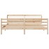 Estructura de cama con cabecero madera maciza de pino