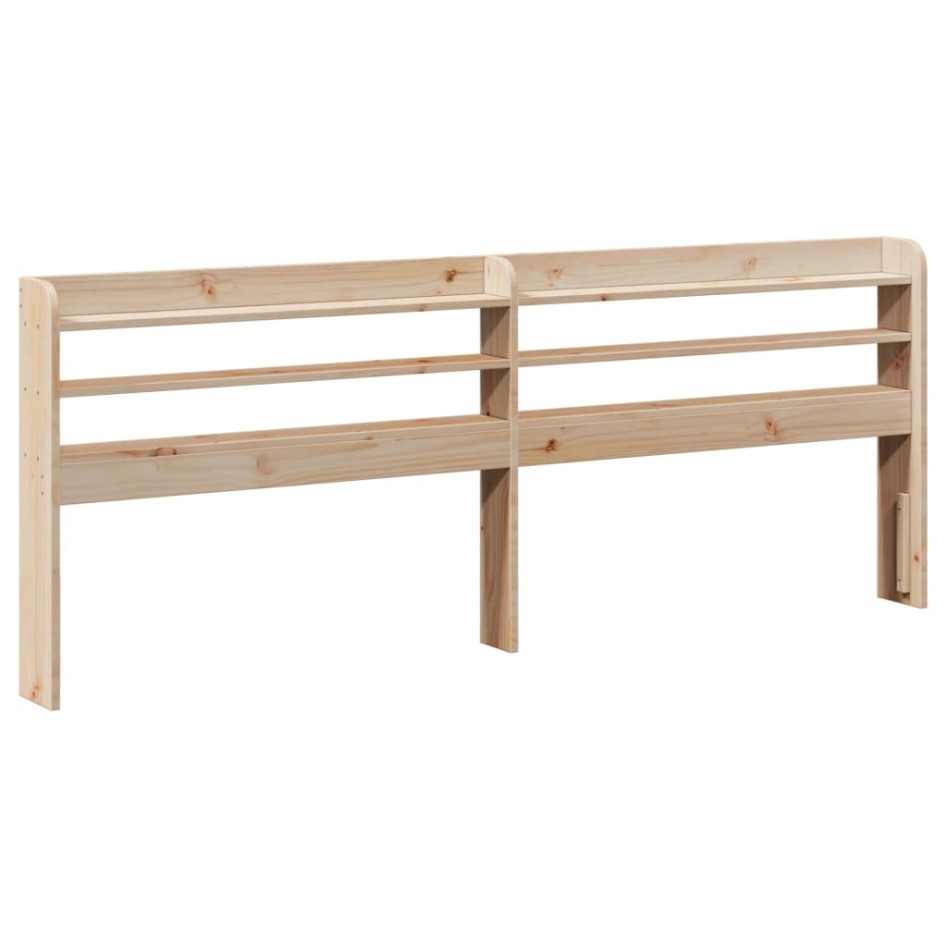 Estructura de cama con cabecero madera maciza de pino