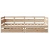 Sofá cama con cajones madera maciza de pino 90x190
