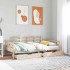 Sofá cama con cajones madera maciza de pino 90x190