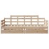 Sofá cama con cajones madera maciza de pino 90x190
