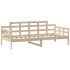 Sofá cama con cajones madera maciza de pino 90x190
