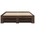 Estructura de cama sin colchón madera marrón roble 120x200