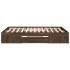 Estructura de cama sin colchón madera marrón roble 120x200