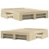 Estructura de cama madera de ingeniería roble Sonoma 135x190