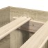 Estructura de cama madera de ingeniería roble Sonoma 135x190