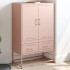 Aparador de acero rosa 68x39x111,5