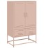 Aparador de acero rosa 68x39x111,5