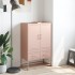 Aparador de acero rosa 68x39x111,5