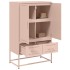 Aparador de acero rosa 68x39x111,5