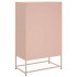 Aparador de acero rosa 68x39x111,5