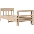 Estructura de cama sin colchón madera maciza de pino 90x200