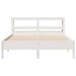 Estructura de cama sin colchón madera maciza de pino 160x200
