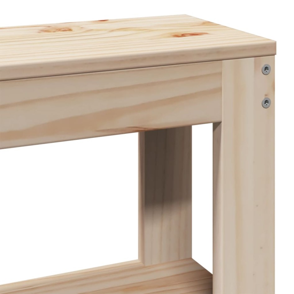 Estructura de cama sin colchón madera maciza de pino 90x190