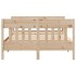 Estructura de cama sin colchón madera de pino maciza 120x200