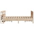 Estructura de cama sin colchón madera de pino maciza 120x200