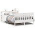 Estructura de cama sin colchón madera de pino blanca 140x200