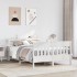 Estructura de cama sin colchón madera maciza de pino 160x200