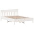 Estructura de cama sin colchón madera maciza de pino 160x200