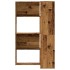 Estantería de esquina 4 niveles madera envejecida 85x85x140