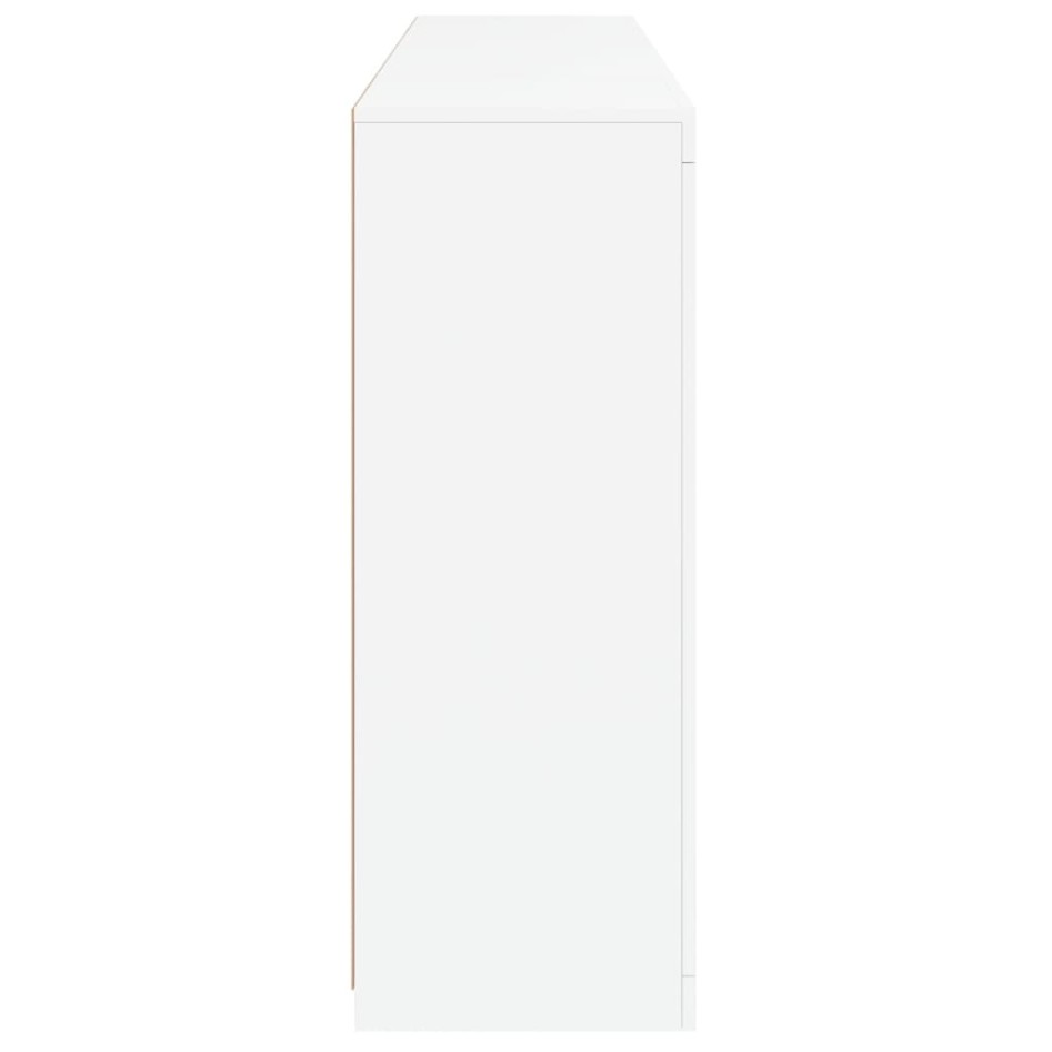 Aparadores con luces LED 3 piezas madera de ingeniería