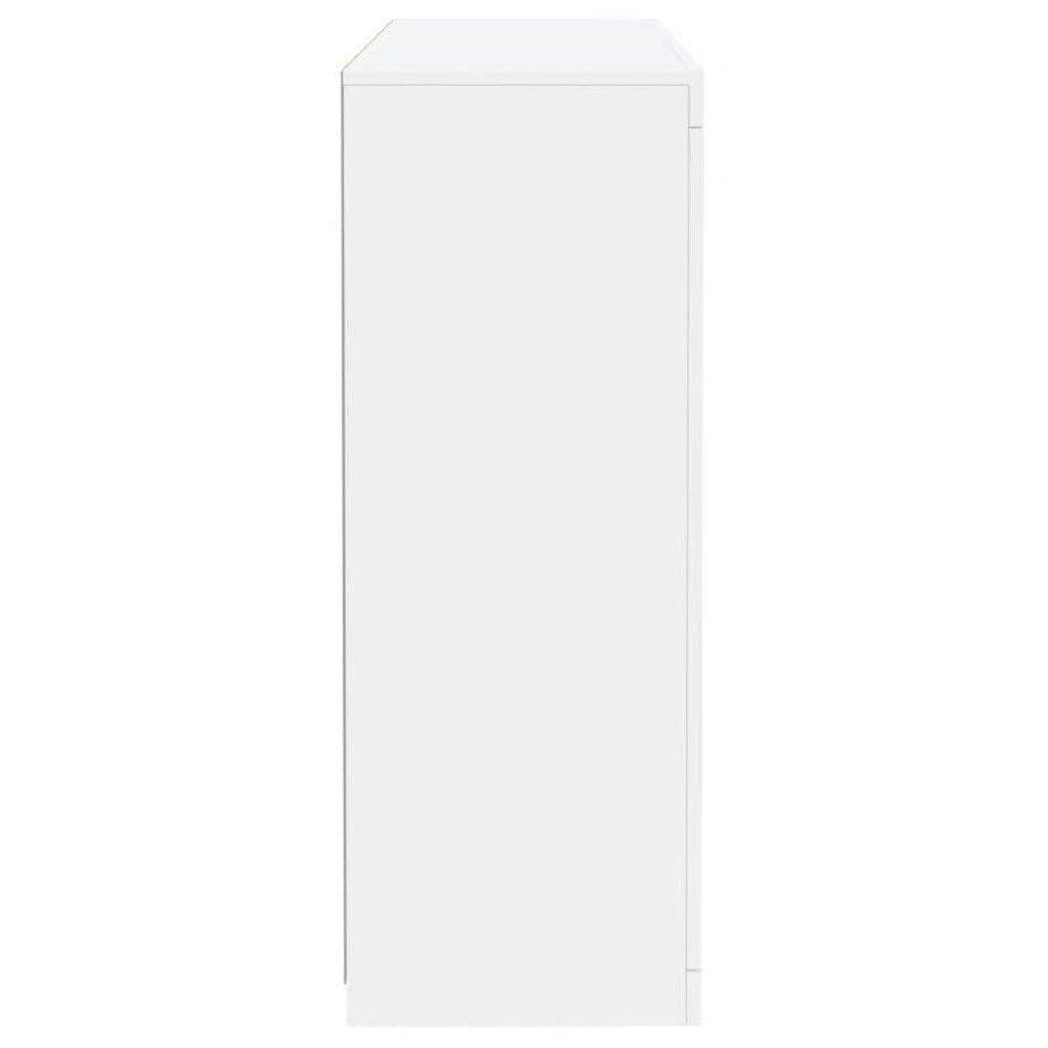 Aparadores con luces LED 3 piezas madera de ingeniería