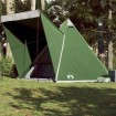 Tienda de campaña familiar tipi 6 personas impermeable verde