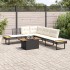 Set sofás jardín y cojines 2 pzas ratán sintético acacia