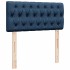 Cama box spring con colchón tela azul 80x200