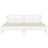 Estructura de cama cabecero y luces LED blanca 160x200