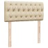Cama box spring con colchón tela color crema 100x200