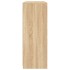 Aparador con luz LED 3 piezas madera de ingeniería roble