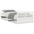 Sofá cama sin colchón madera maciza de pino blanco 90x200