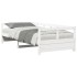 Sofá cama sin colchón madera maciza de pino blanco 90x200