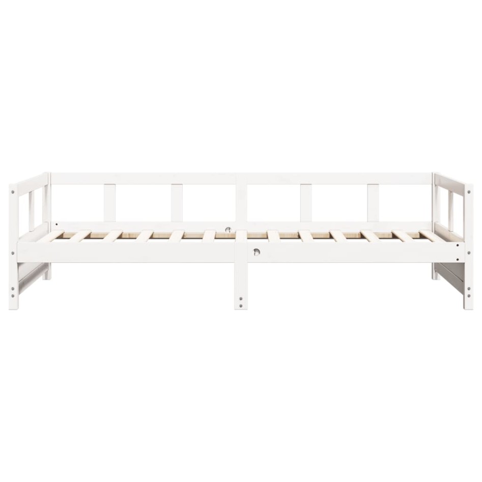 Sofá cama sin colchón madera maciza de pino blanco 90x200