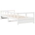 Sofá cama sin colchón madera maciza de pino blanco 90x200